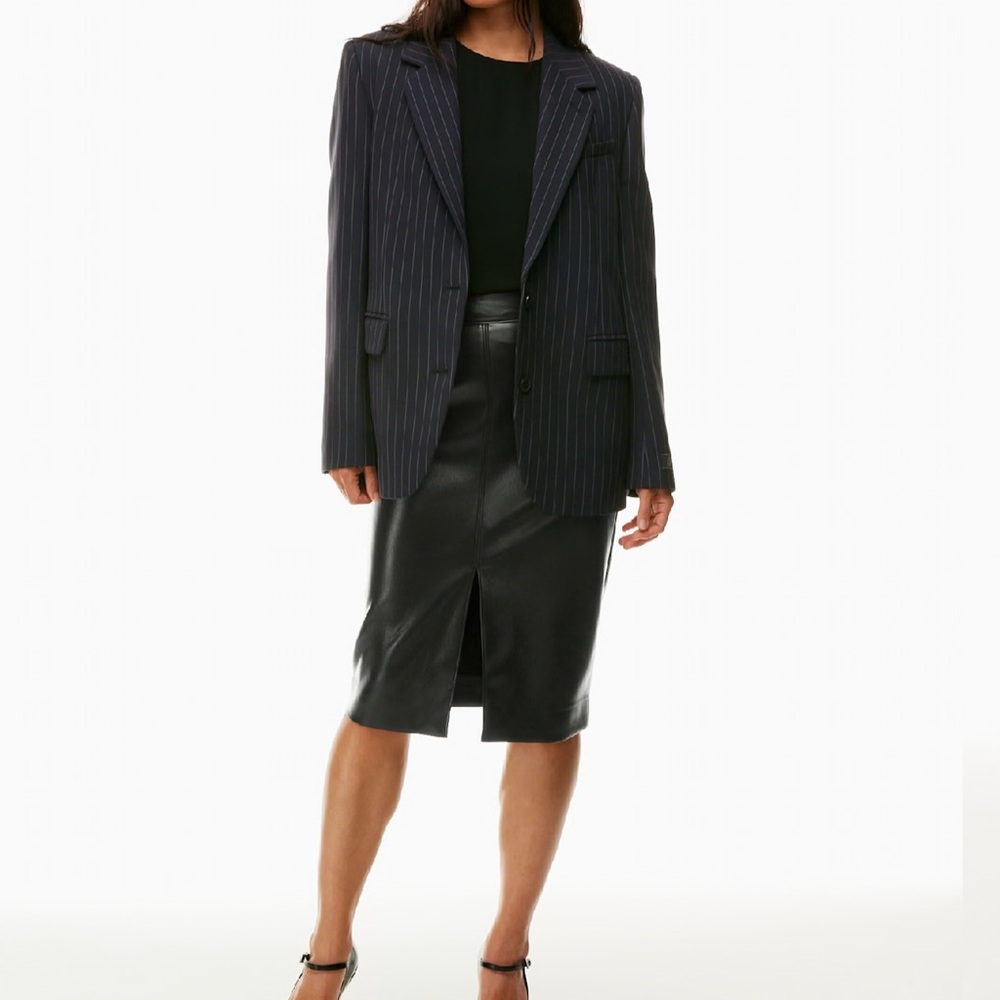 Aritzia Babaton Pegu Skirt Vegan Leather Size 8